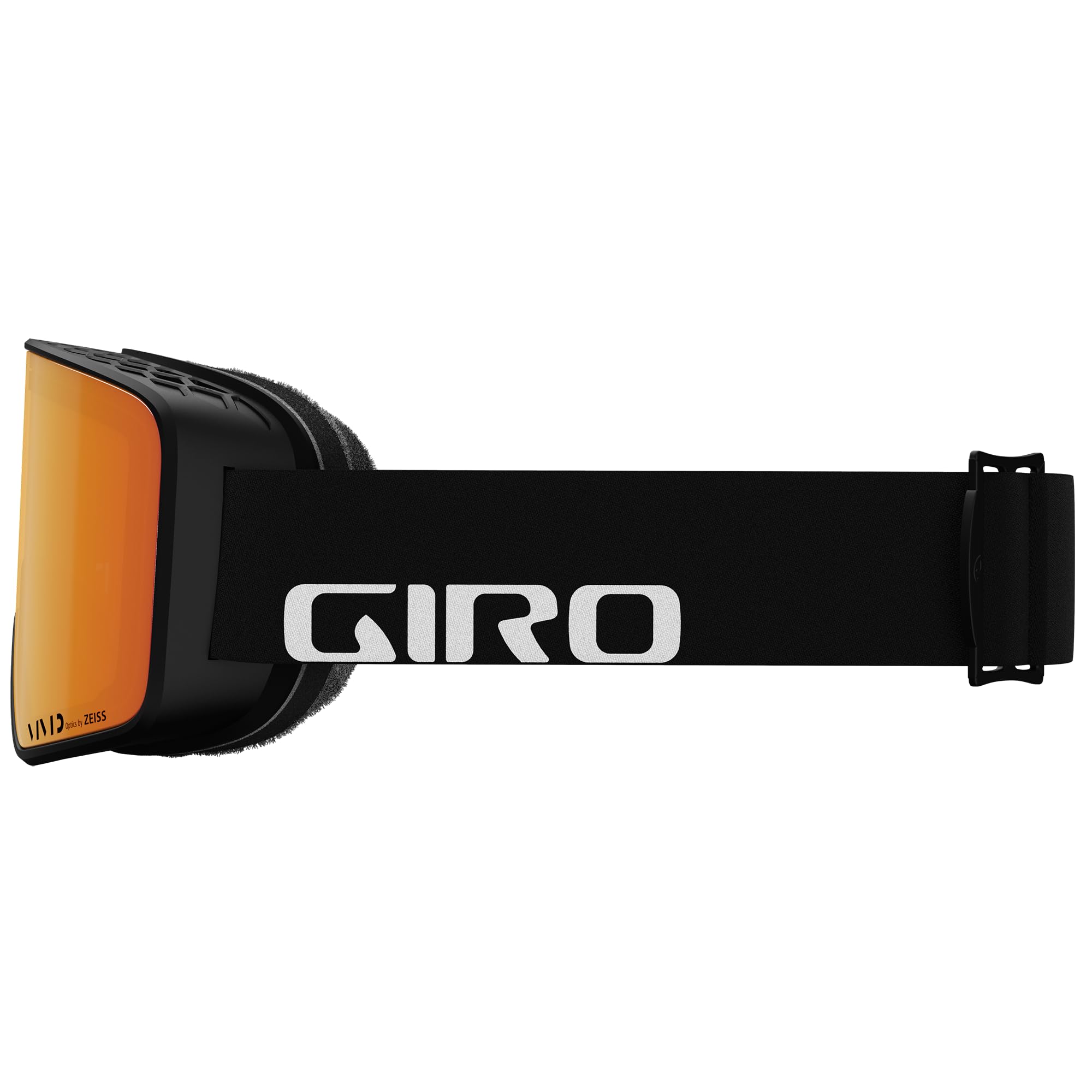 Giro Method Ski Goggles - Snowboard Goggles for Men & Women - Black Wordmark Strap with Vivid Ember/Vivid Infrared Lenses