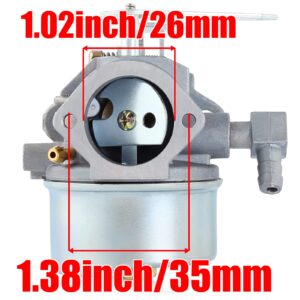 YOFMOO Carburetor Compatible with Tecumseh 640169 OH318SA OHSK80 OHSK90 OHSK100 OHSK110 90 80 Snow Blower King 11.5HP Sears Craftsman Toro 38079 38542 38546 38547 38558 38559 38560 38650 38651 38652