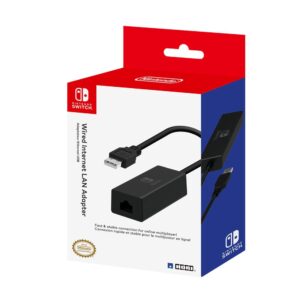 Hori Adattatore LAN Per Switch Ufficiale Nintendo Nintendo Switch & AmazonBasics Cavo Patch Ethernet di Cat6 con connettori RJ45, 3 m