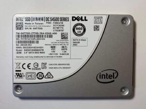 intel 960gb ssd 2.5" 6gb/s sata solid state drive model: ssdsc2kb960g7r dp/n: 4t7dd