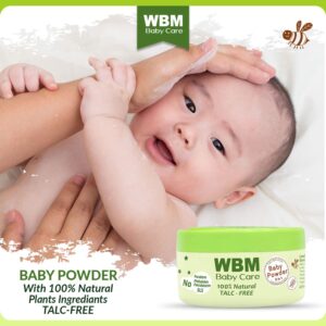 WBM Care Baby Care Gift Set with Baby Oil,Baby Powder and Face Cream - Essentials Skin Care Products,Baby & Mommy Gift Set, 3 Items