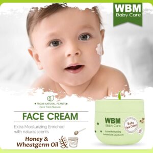 WBM Care Baby Care Gift Set with Baby Oil,Baby Powder and Face Cream - Essentials Skin Care Products,Baby & Mommy Gift Set, 3 Items