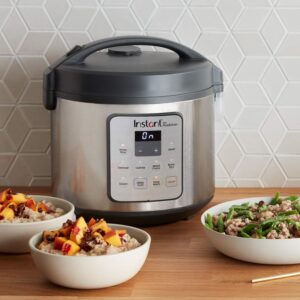 Instant Pot Zest Plus 20 Cup Cooked rice, 5Litre Rice Cooker,Steamer, Slow Cooker,13 One Touch Programs, No Pressure Cooking Functionality