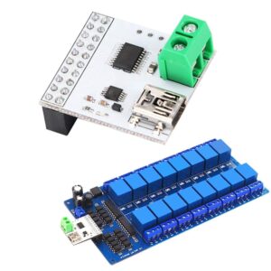 5V 16 Channel USB Relay Module Computer Switch Control, USB Control Switch with PCB Board/High Sensitivity