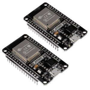 aceirmc esp32 esp-32s development board 2.4ghz dual-mode wifi + bluetooth dual cores microcontroller processor integrated with esp32s antenna rf amp filter ap sta for arduino ide (2pcs)