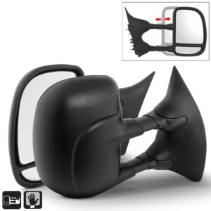 ACANII - Towing Telescoping MANUAL Non Heat Side Mirrors LEFT+RIGHT For 99-07 Ford F250~F550 Super Duty Superduty