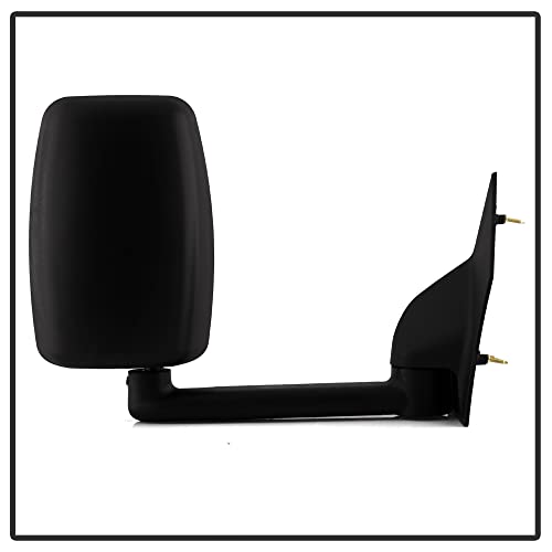 ACANII - Manual Fold Towing Side Mirrors Driver+Passenger For 2003-2017 Chevy Express/GMC Savana Van LEFT+RIGHT 03-17