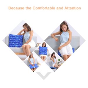 Water Cooling Seat Cushion for Office Chair & Car Seat Cushion, Soft Summer Ice Water Pad for Baby,Children,Student,Office,Car,Travel(18.8 inch)