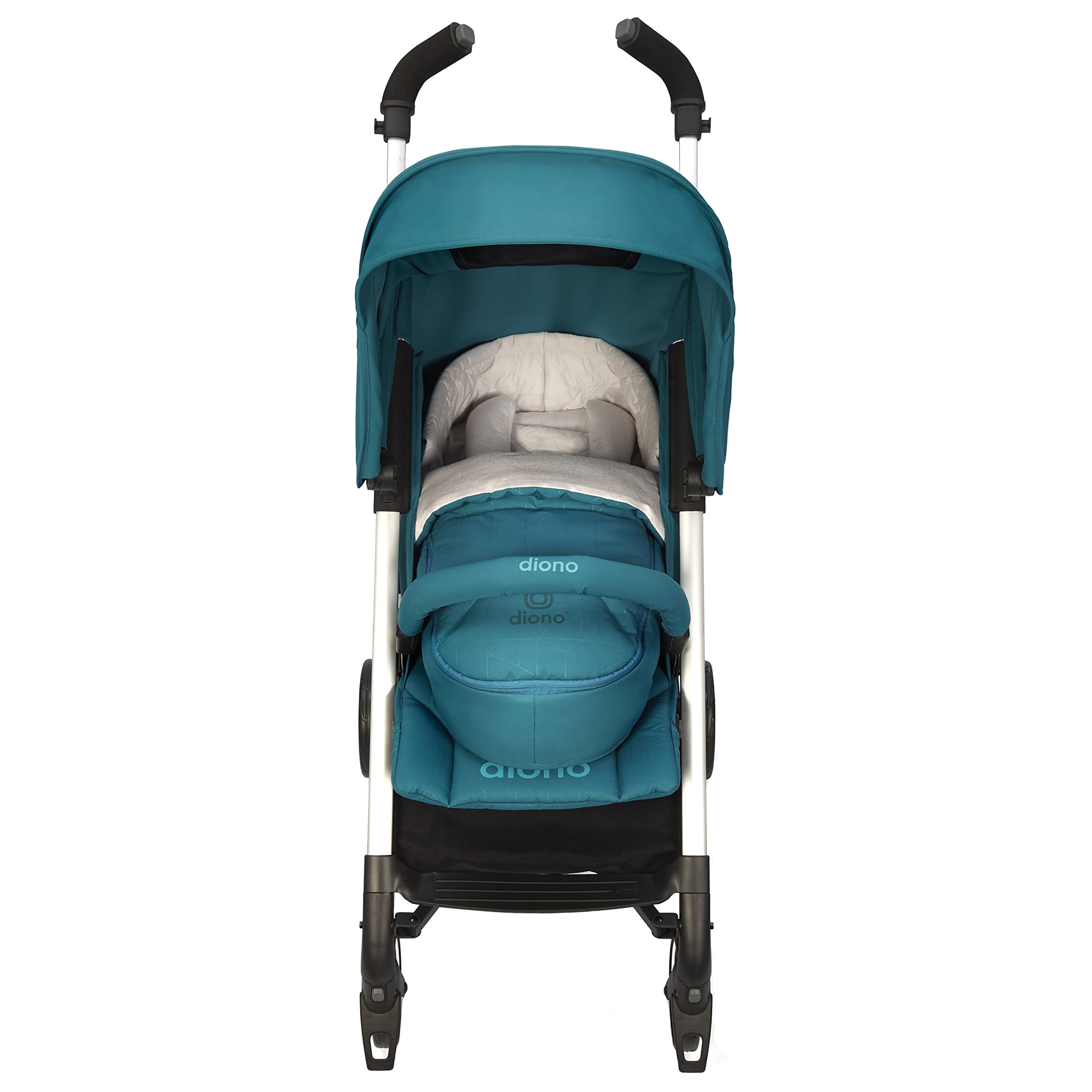 Diono Universal Newborn Pod for Sleeping with Temperature Regulation, Water Resistant Lining, Baby Head and Body Support. Easy to Adjust and Remove Stroller Footmuff for Baby, Blue Turquoise