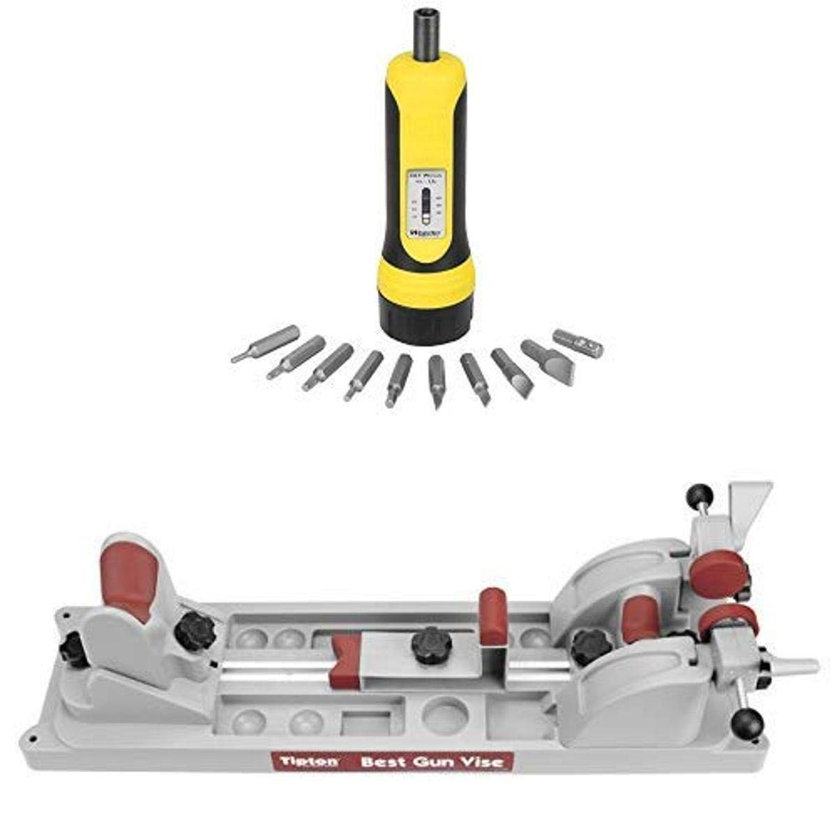 Wheeler Firearms Accurizing Torque Wrench and Tipton Best Gun Vise for Cleaning, Gunsmithing and Gun Maintenance