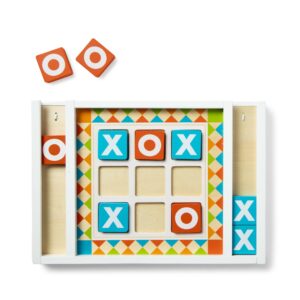 Melissa & Doug Wooden Tic-Tac-Toe Board Game with 10 Self-Storing Wooden Game Pieces (12.5ââ‚¬ W x 8.5ââ‚¬ L x 1.25ââ‚¬ D)