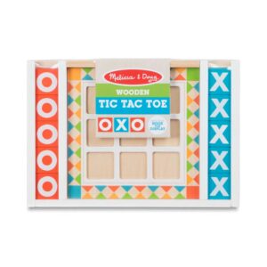 Melissa & Doug Wooden Tic-Tac-Toe Board Game with 10 Self-Storing Wooden Game Pieces (12.5ââ‚¬ W x 8.5ââ‚¬ L x 1.25ââ‚¬ D)