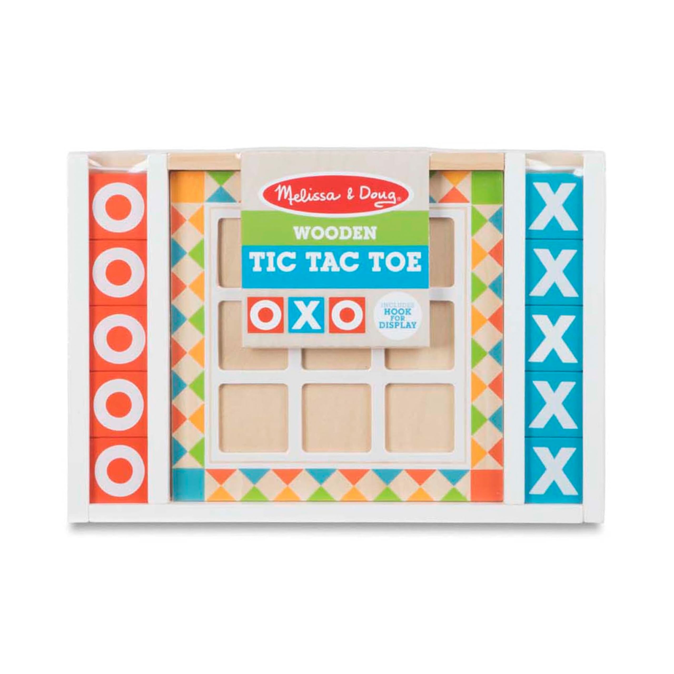 Melissa & Doug Wooden Tic-Tac-Toe Board Game with 10 Self-Storing Wooden Game Pieces (12.5ââ‚¬ W x 8.5ââ‚¬ L x 1.25ââ‚¬ D)