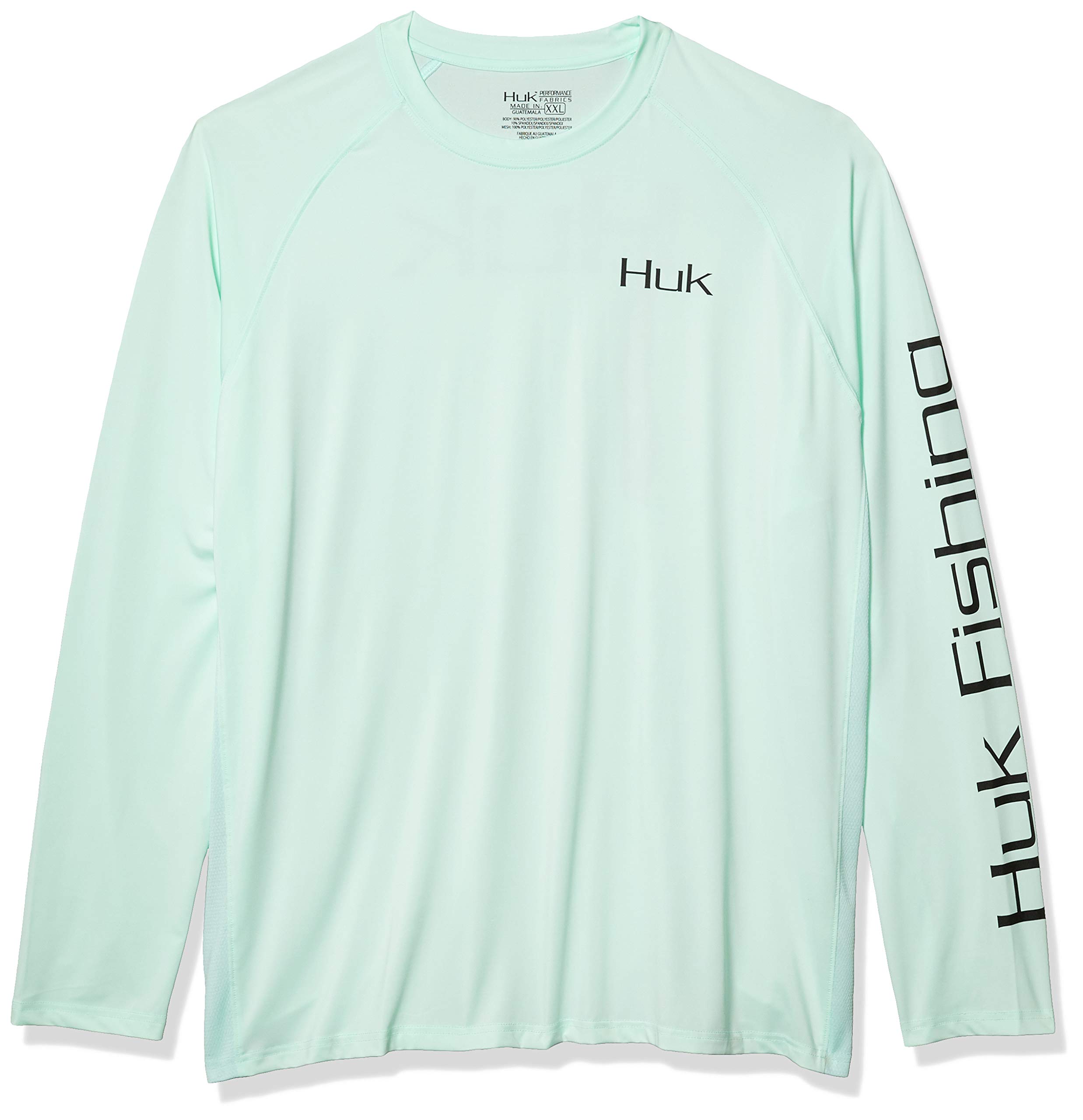 Huk Men's Pursuit Long Sleeve Sun Protecting Fishing Shirt, Tuna Jig-Seafoam, XX-Large