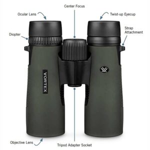 Vortex Optics Diamondback HD 8x42 Binoculars - HD Optical System, Non-slip Grip, Waterproof, Fogproof, Shockproof, Included GlassPak - Unlimited, Unconditional Warranty