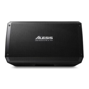 alesis strike amp 12 - 12-inch 2000-watt portable drum amplifier speaker for electric drums with high-frequency compression driver and contour eq