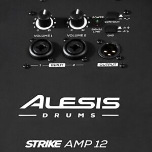 Alesis Strike Amp 12 - 12-Inch 2000-Watt Portable Drum Amplifier Speaker for Electric Drums with High-Frequency Compression Driver and Contour EQ