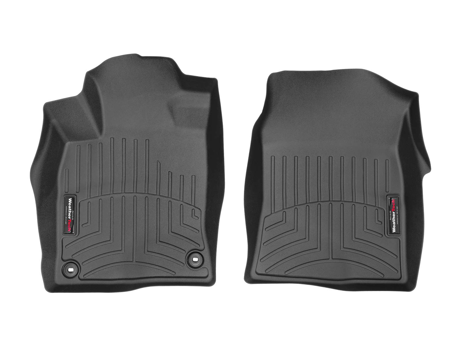 WeatherTech Custom Fit FloorLiners for Honda Civic Si, Civic Type R, Civic - 1st & 2nd Row (44884-1-2), Black