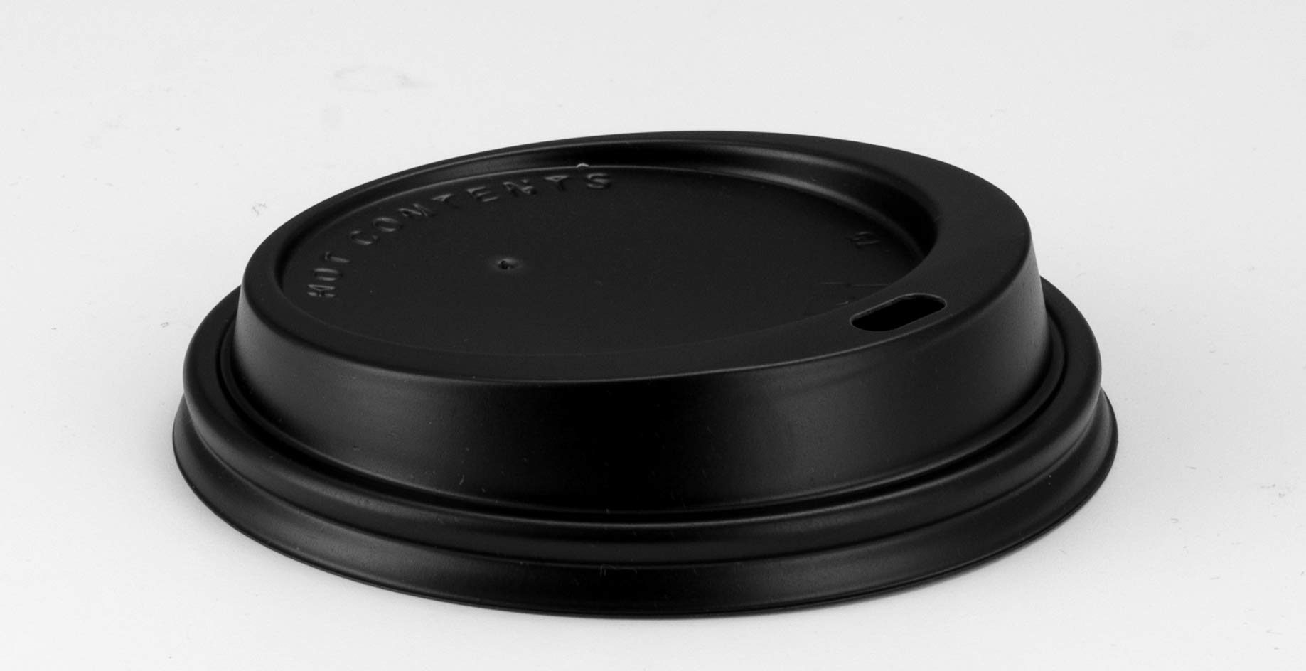 PaperMade Black Disposable Coffee Cup Lids (1000 Lids) - Resealable Dome Lids For Hot Or Cold Beverage Cups, 1 Case Fits Most 10 oz, 12oz, 16oz, 20oz Cups | Perfect For Travel, Coffee Shops & Take Out