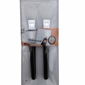 LORMAY 2 Pcs Silicone Face Mask Brush Applicator for Facial Mud, Clay Mask, DIY, Modeling Mask, Body Lotion, and BB CC Cream