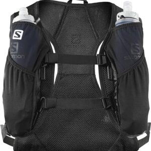 Salomon AGILE 2 Running Hydration Pack with flasks, BLACK, NS