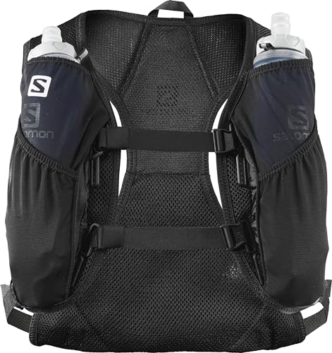 Salomon AGILE 2 Running Hydration Pack with flasks, BLACK, NS