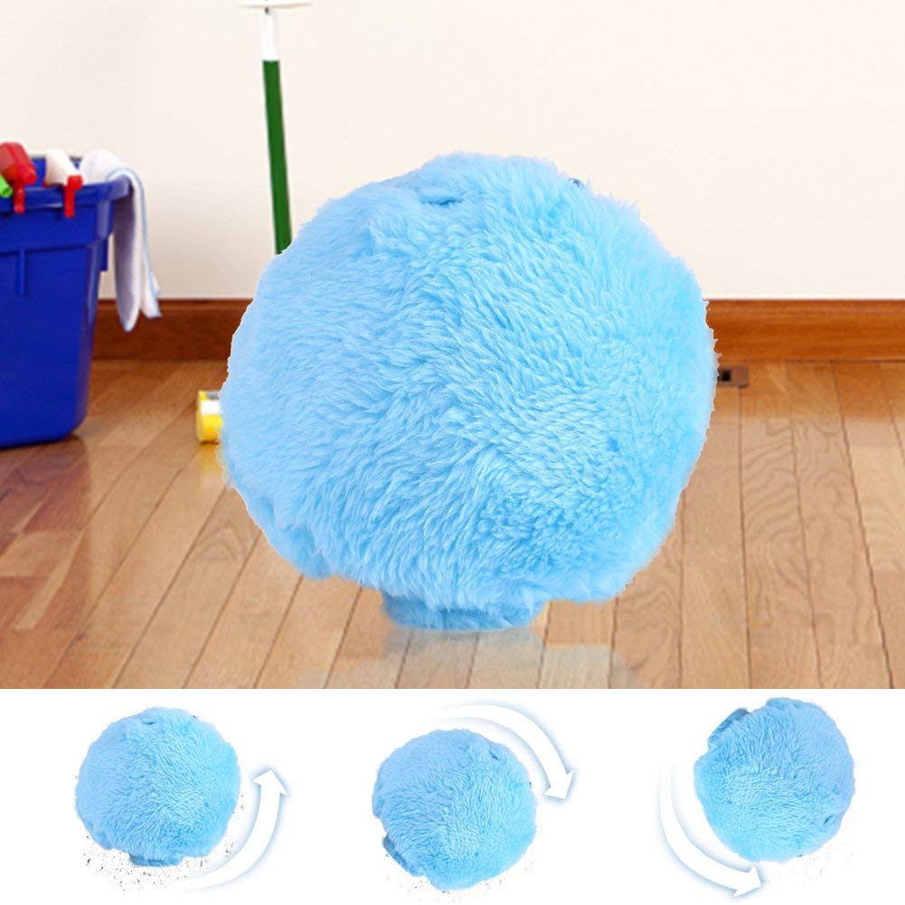 Mini Rolling Vacuum Robot Cleaner, Cute Automatic Floor Sweeping Robot Microfiber Ball with 4Pcs Colorful Covers Set for Home Room