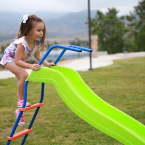 Outdoor Slide for Kids, Playground Slide, Swing Set Slide, Slide Playground, 6 Ft Slide for Swing Set, 6ft Deck Slide, Indoor/Outdoor Slide for Kids - Swingset Slide Replacement