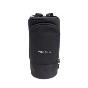 vincita nova saddle bag bicycle strap-on seat pack bag for folding bike - spacious saddle bag, designed to fit under the seat of your folding bike,complete with wide zipper opening panel (black)