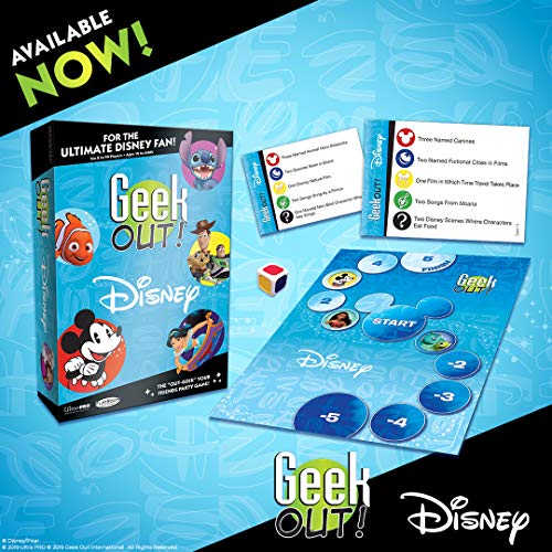 Geek Out! Disney Party Game | Enchanting Version of Popular Geek Out Board Game | A Trivia Bluffing Game Featuring Favorite Disney Characters | Perfect for Family Game Night | Fun Family Board Game