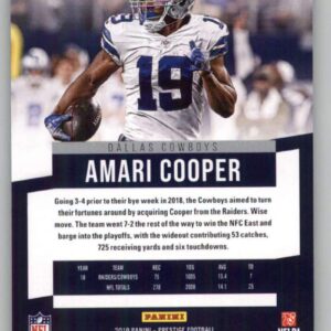 2019 Prestige NFL #57 Amari Cooper Dallas Cowboys Official Panini Football Trading Card