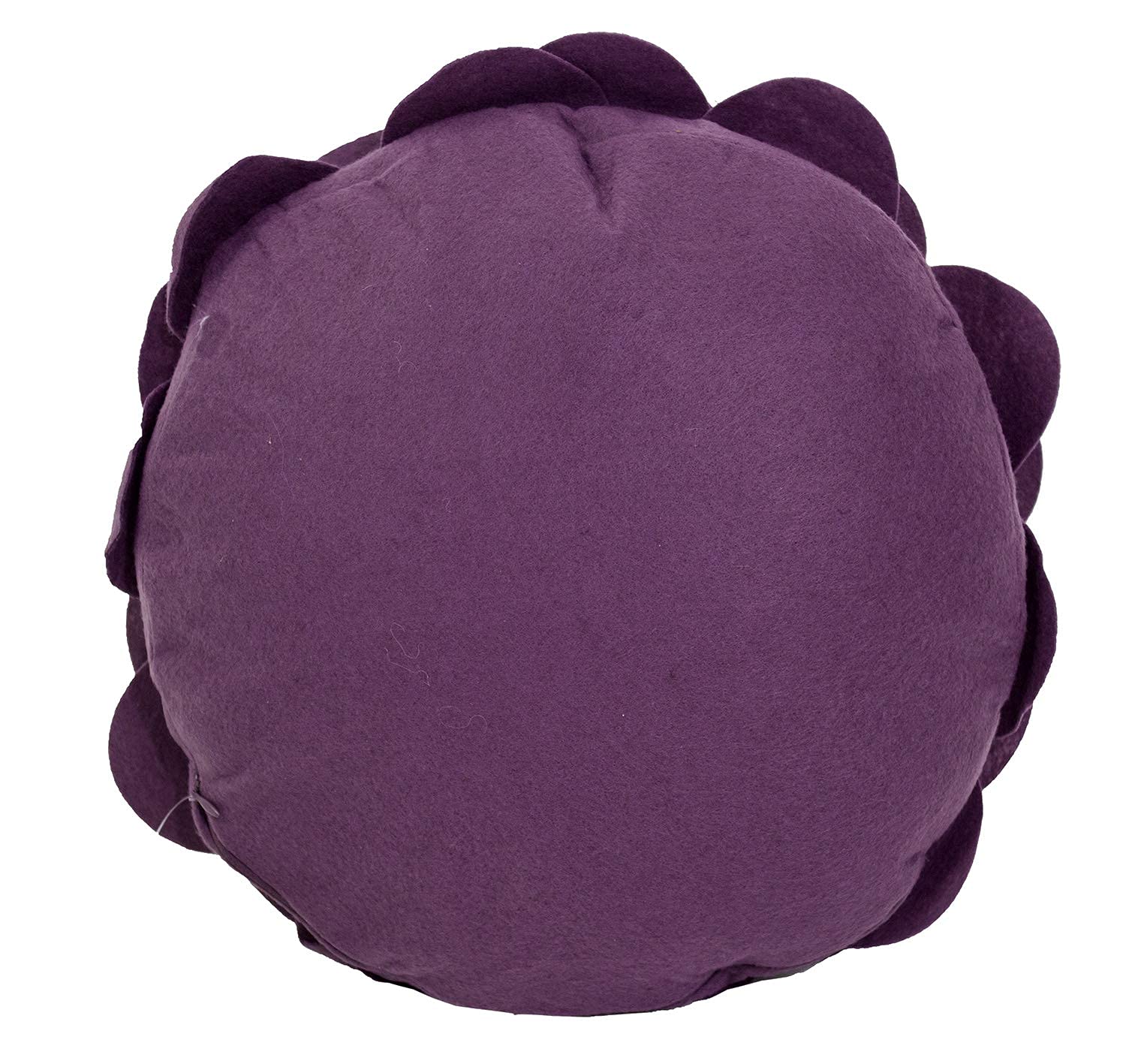 Fennco Styles Eva's Flower Garden Decorative Throw Pillow 16" Round - Violet Floral Accent Pillow for Home, Couch, Bed, Living Room, Holiday and Office Décor