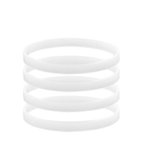 4 pack rubber gaskets replacement seal white o-ring for ninja blender replacement for ninja auto-iq pro extractor bl456-30 bl480 bl681a bl682 bl640 ct680(3.94 inch/10 cm gaskets,hushtong)