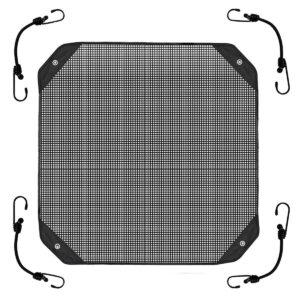 Air Conditioner Covers for Outside Units Central Ac Cover Leaf Guard Heavy Duty Mesh AC Defender for Outdoor Square Units, All Season Black (28 X 28 Inch)