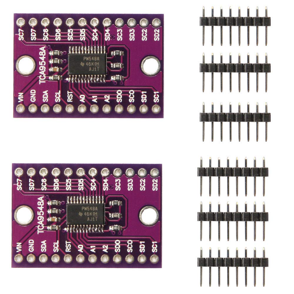 Comimark 2Pcs TCA9548A 1-to-8 I2C 8-Channel IIC Muti-Channel Expansion Development Board