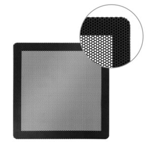 HFEIX 140MM PC Fan Dust Filter Computer Case Fan Magnetic Frame Dust Filter Fine PVC Mesh,Length 5.51 x 5.51 inches Black -4Pack