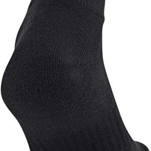 Under Armour Adult Training Cotton Low Cut Socks, Multipairs , Black (6-Pairs) , Large