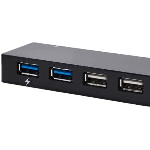 Amazon Basics USB 3.0 7 Port HUB with AC Adapter, Black