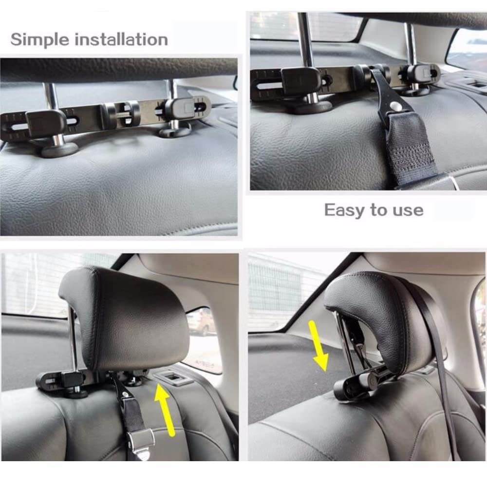 MASO Universal ISOFIX Seat Latch Bracket Holder for Car Baby Child Seat Chair Belt Connector Headrest Mount