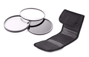 canon vixia hf g50 high grade multi-coated, multi-threaded, 3 piece lens filter kit (58mm) + microfiber cloth