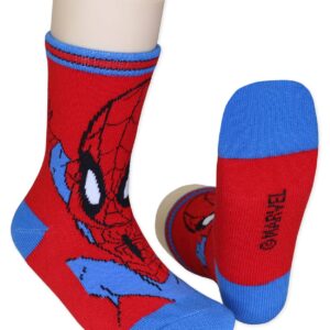 Super Hero Adventures Boys Toddler 6 pack Crew Socks (5-7 yrs, Avengers Multi)