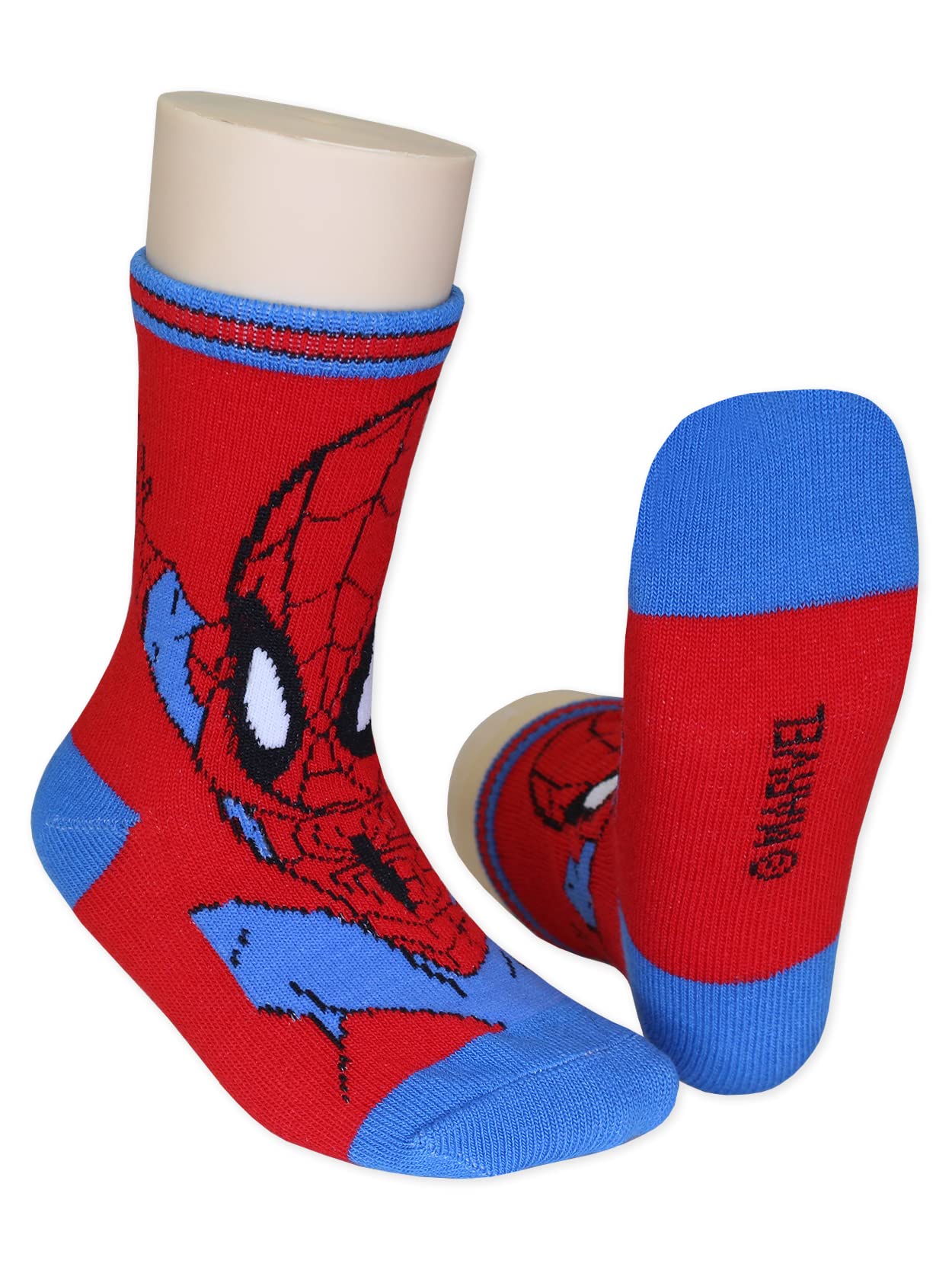 Super Hero Adventures Boys Toddler 6 pack Crew Socks (5-7 yrs, Avengers Multi)