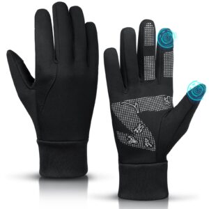 bessteven winter gloves men women: thermal touch screen gloves cold weather warm sports gloves for running cycling