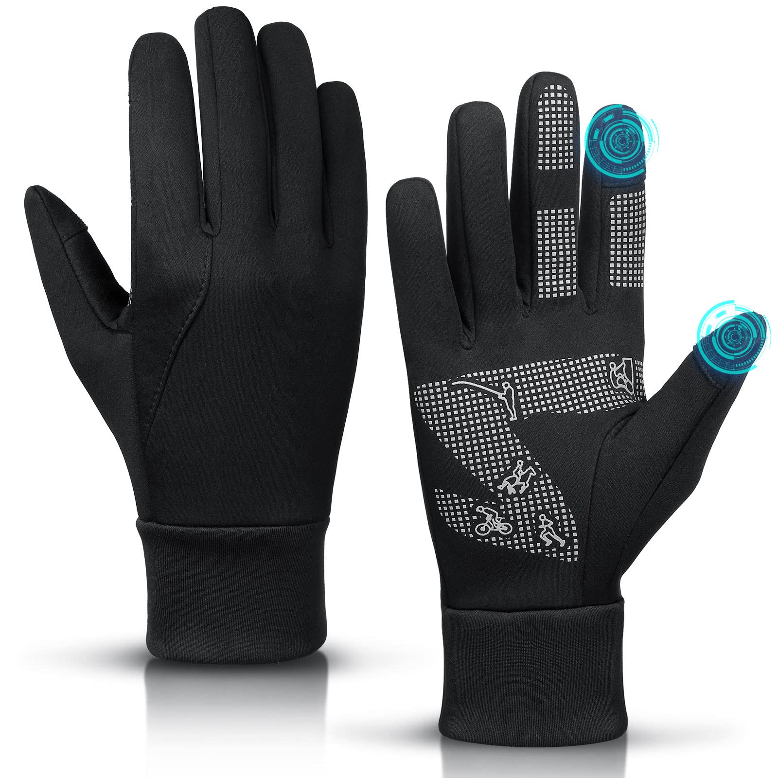 BESSTEVEN Winter Gloves Men Women: Thermal Touch Screen Gloves Cold Weather Warm Sports Gloves for Running Cycling