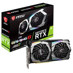 msi gaming geforce rtx 2060 super 8gb gdrr6 256-bit hdmi/dp g-sync turing architecture overclocked graphics card (rtx 2060 super gaming x)