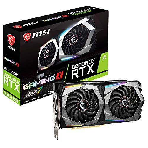 MSI Gaming GeForce RTX 2060 Super 8GB GDRR6 256-bit HDMI/DP G-SYNC Turing Architecture Overclocked Graphics Card (RTX 2060 Super Gaming X)