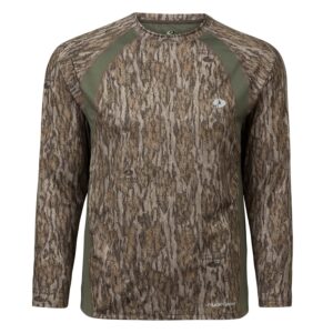 mossy oak standard men lightweight camo shirts hunting, bottomland, medium