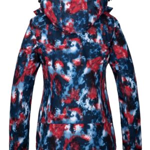 wantdo Women's Mountain Waterproof Ski Jacket Windproof Winter Warm Snowboard Jacket Navy S