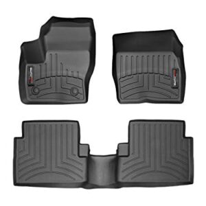 WeatherTech Custom Fit FloorLiners for Ford Escape - 1st & 2nd Row (444591-449692), Black