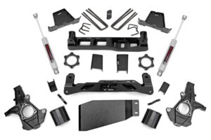 rough country 6" suspension lift kit for 2007-2013 chevy/gmc 1500 4wd - 23630